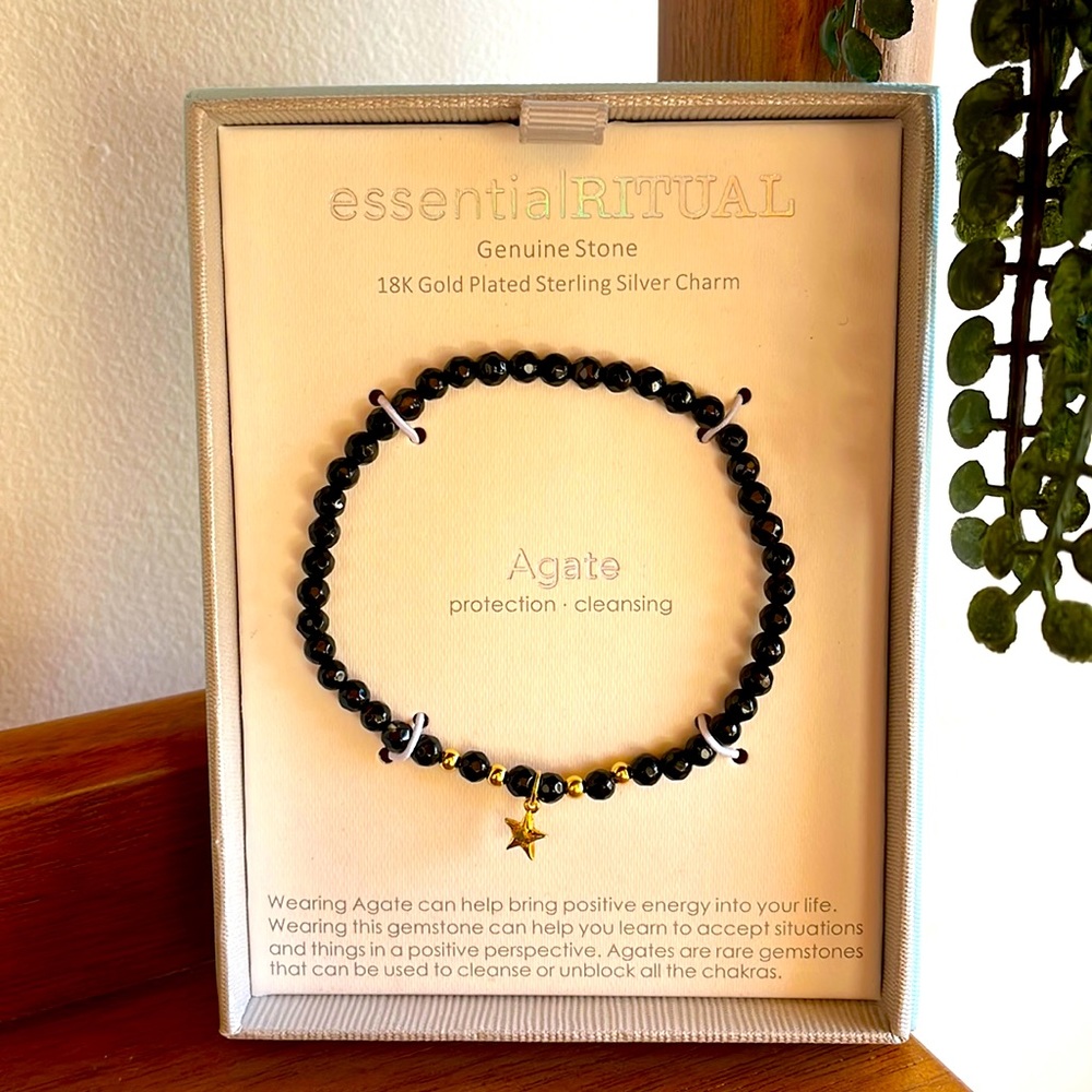 NWT essentialRITUAL Genuine Stone Bracelet